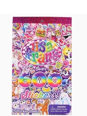 Lisa Frank Over 600 Stickers Sheet Book